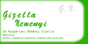 gizella nemenyi business card